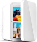 8L Portable Mini Fridge Cool and Warm Dual Function Compact Refrigerator 0-10°C Cooling Up to 65°C Heating Ultra Quiet 28dB AC DC Power for Skincare Drinks Snacks Home Dorm Car Use