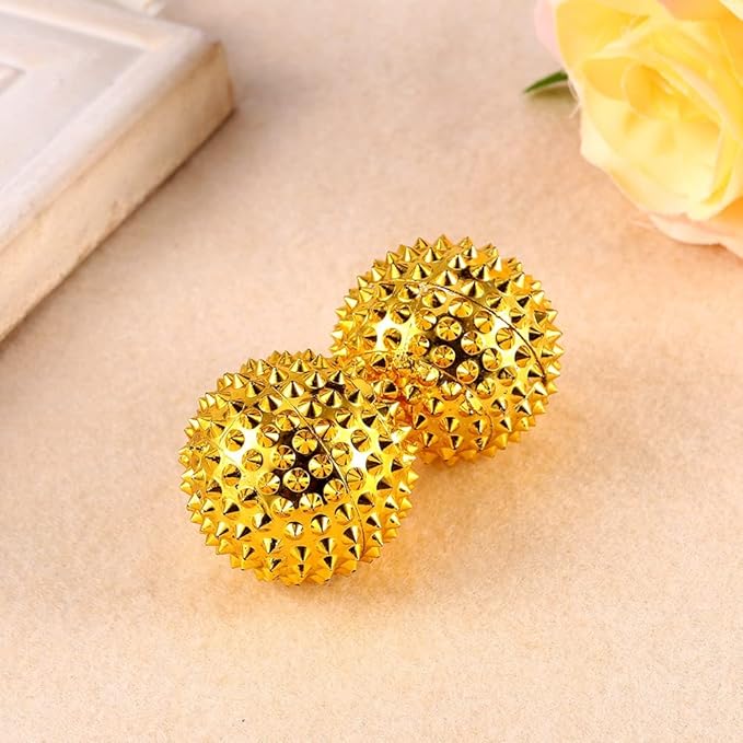 Hand Palm Acupuncture Ball, 1 Pair Hand Massage Exercise Ball, Magnetic Massage Ball Pressing Acupoints Massager Physical Hand Ball