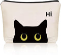 Black Cat Makeup Bag For Cat Mom Gift: Cute Kitty Cosmetic & Toiletry Pouch For Girls & Womens, Sisters, Friends.Ideal Black Cat Lover Gifts for Travel, Birthday, Christmas.