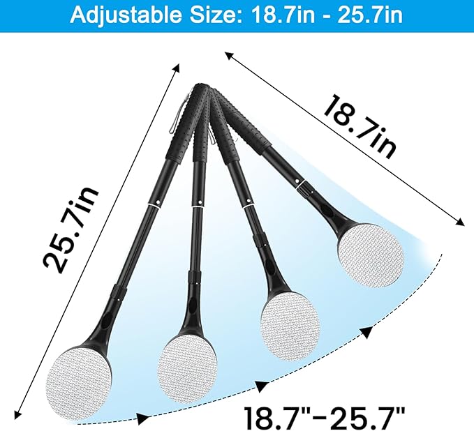 Lotion Applicator for Back, 25.7” Telescopic Back Lotion Applicator, Easy Reach and Washable, Back Self Tanner Applicator