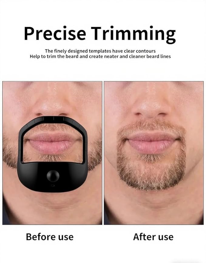 5 PCS Beard Shaper Set for Men - Goatee Shaper, Beard Lineup Tool, Beard Template & Stencil, Versatile Face Hair Styling Tool