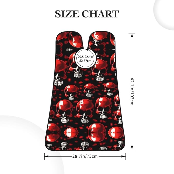 Red Stripe Firefighter Usa Flag Print Beard Bib Shaving Apron, Beard Hair Trimming Cape Gift For Dad