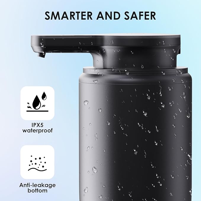 Automatic Soap Dispenser Touchless Foaming: Soap Dispenser Rechargeable for Bathroom