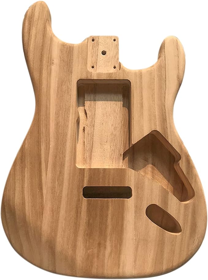 LANRU Polished Wood Type Electric Maple Guitar Barrel Body Unfinished Electric Guitar Barrel