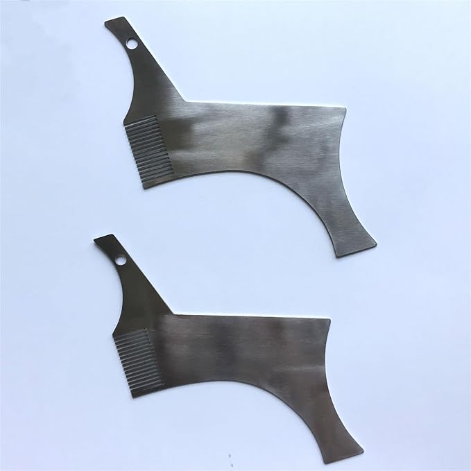 Stainless Beard Template Guide Beard Comb For Man Flexible Beard Shaping Trimmer Tool