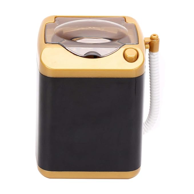 Sonew Cosmetic Tool Cleansing Machine, Electric Mini Washing Machine, Mini Makeup Tool Blensh Children Toy Gift(gold)