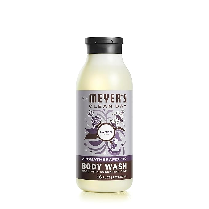 Mrs. MEYER'S CLEAN DAY Body Wash, Lavender 16 Fl Oz (Pack of 6)