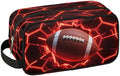 Futuristic Style American Football Toiletry Bag for Men Women, Cosmetic Makeup Bag with Handle, Travel Shaving Kit Organizer, Waterproof Portable Wash Bag for Gym Vacation Camping Sports
