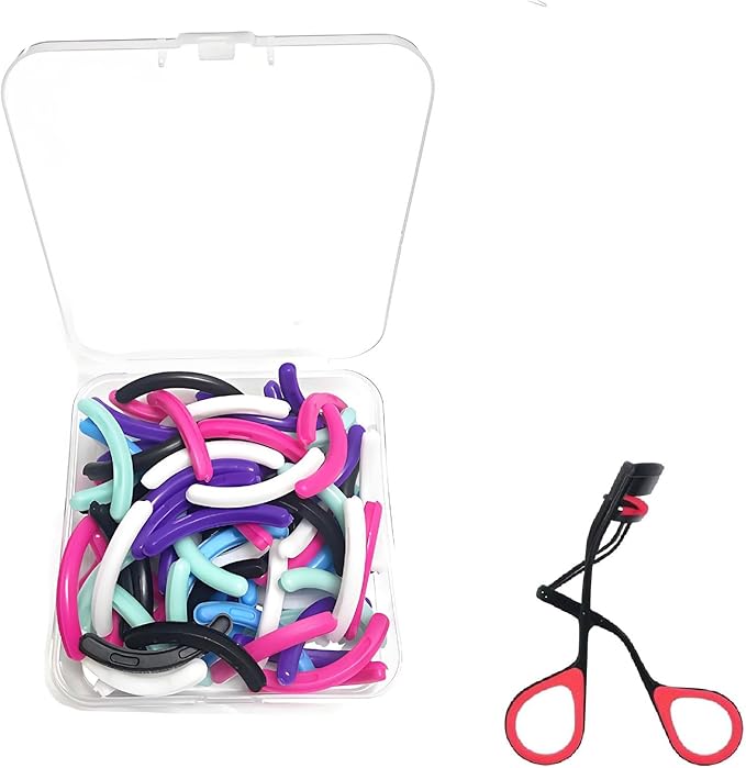Compatible with Revlon Eyelash Curler Refills,60 Pack Colorful Lash Curlers Refill Compatible with Revlon Eyelash Curler,6 Colors.