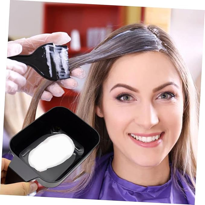 Hair Dye Bowl 2-Pack Wide Deep Mixing Bowls for Hair Color Tinting Reusable Salon and Home Diy Coloring Tools 7.08X4.80X2.75In