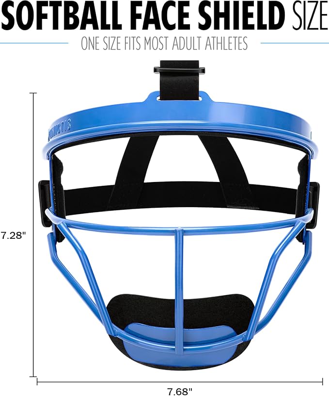Dinictis Softball Face Mask, Lightweight, Comfortable, with Wide Field Vision, Durable and Safe Face Guards, Premium Protective Softball Fielder's Mask