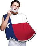Flag Of Texas Print Beard Bib Apron For Men, Beard Hair Catcher For Men Shaving Trimming,Beard Cape Cloth