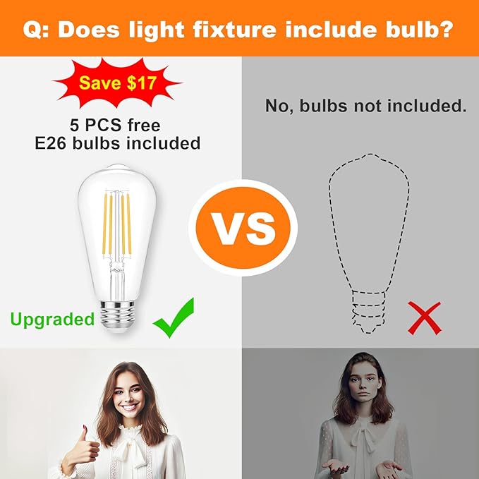 DLLT 5-Light Bathroom Light Fixtures: Black Modern Vanity Lights with E26 Bulbs - Clear Glass Shade Bathroom Wall Lamp for Mirror Kitchen Living Room Hallway Cabinet Porch