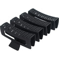 4 Pack Extra Large Hair Claw Clips for Women, 5'' Hair Clips for Thick and Long Hair, 90's Non-slip Square Jaw Clips for Curly Hair, Strong Hold Matte Hair Clamps (Black)