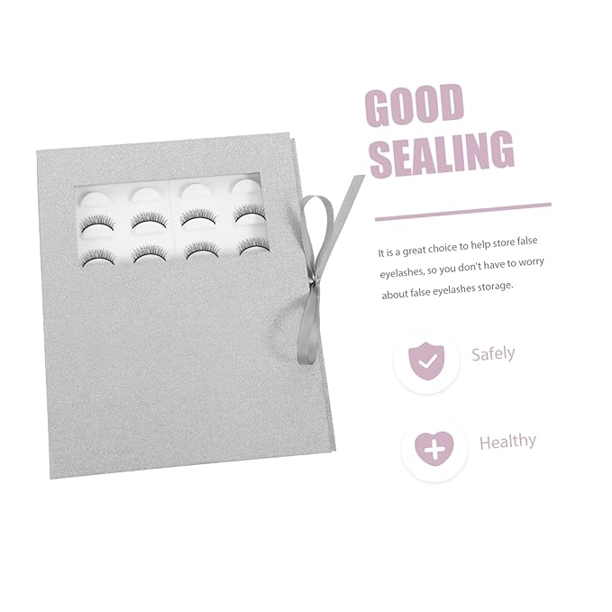 Mikinona 1pc Lash Storage Case for Eyelash Packing Box with Window Lightweight and Portable Fake Eyelash Holder Protects False Lashes From Damage