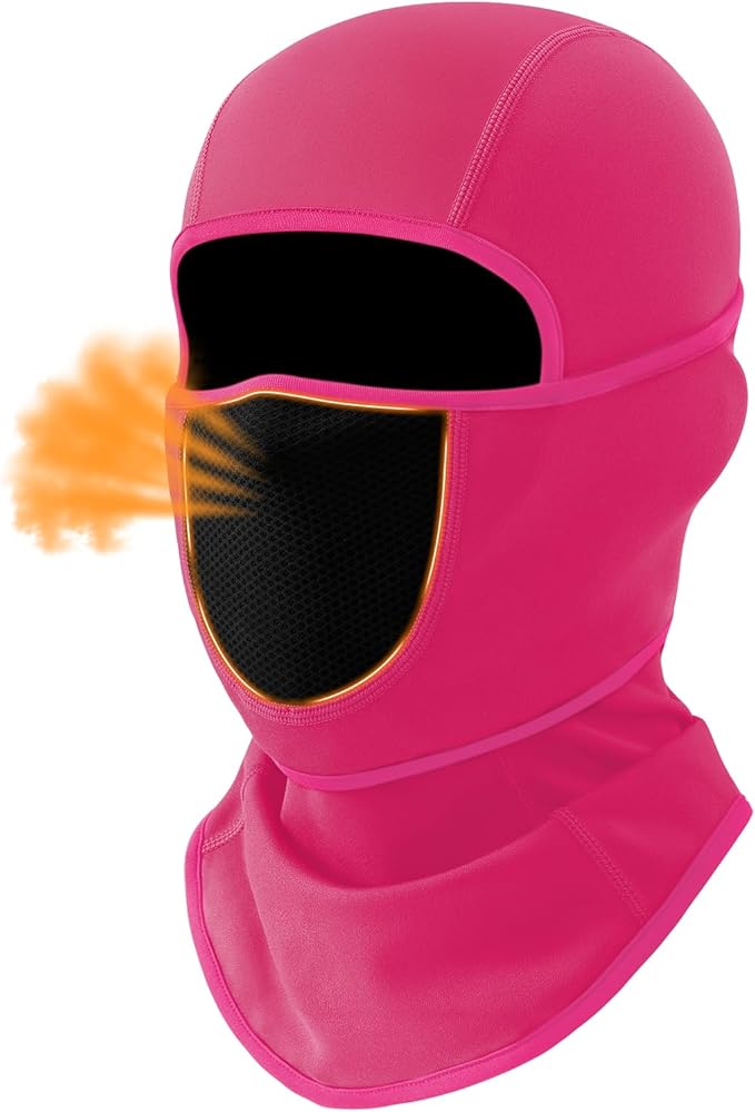 Balaclava Face Ski Mask with Movable Deisgn for Men Women-Fleece Winter Face Covering for Cold Weather Skiing Outdoor Work