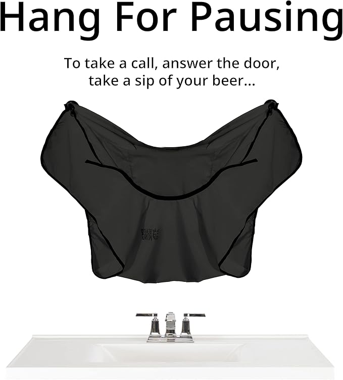 BEARD KING Beard Bib Apron - As Seen on Shark Tank – Gifts for Him, Stocking Stuffers for Men, Mens Gift
