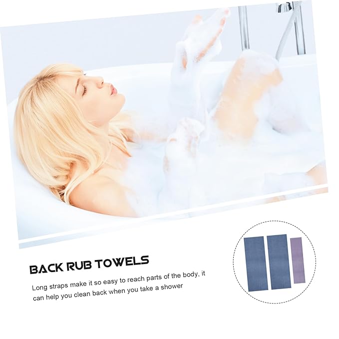 6 Pcs Back Rub Exfoliating Back Scrubbers Bath Towel Back-pulling Strip Back Scrubber Strap Exfoliating Bath Strap Exfoliating Bath Cloth Shower Scrubbing Towel Bathing Supplies