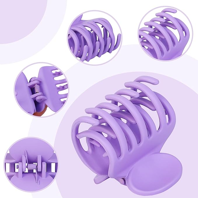 Hair Claws 16 Pcs Hair Clips for Women Thin Thick Curly Hair Large and Small Matte Banana Clips Strong Hold Nonslip