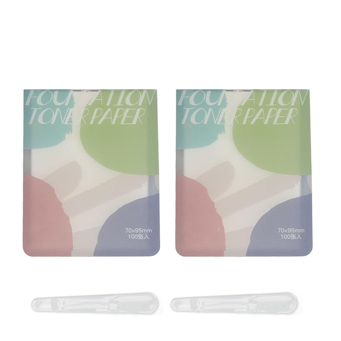 Makeup Mixing Palette, 2pcs Liquid Palette Paper Disposable Makeup Coloring Paper with Mixing Stick