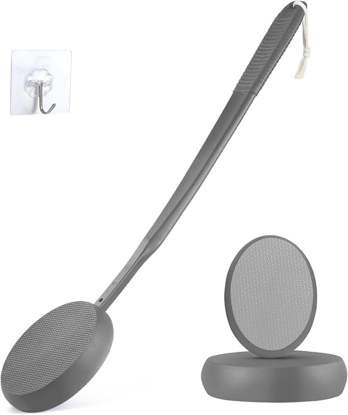 19" Lotion Applicator for Back Tanning Applicator Long Handle Back Lotion Applicator for Feet Self Tanner Back Applicator Sunscreen Applicator for Kids Women Men The Elderly