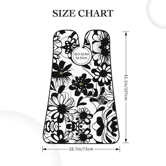 Black And White Marble Texture Print Beard Bib Shaving Apron, Beard Hair Trimming Cape Gift For Dad