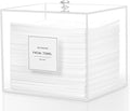Disposable Face Towel Holder, Acrylic Face Towelettes Storage Box for Face Towels, Facial Towel Containers, Makeup Remover Cloth Organizer