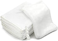 PHOGARY 6 Pack Microfiber Face Washcloths Facial Wash Mitts, 7.8"x5.1" Soft Flannel Towel for Washing Face, Reusable Makeup Remover Absorbent Easy-Dry Puffy Washcloths with Hanging Loop, White