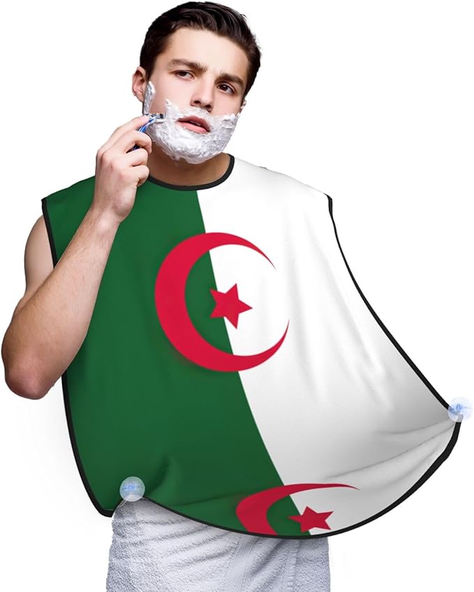 Flag Of Bangladesh Print Beard Bib Shaving Apron, Beard Hair Trimming Cape Gift For Dad