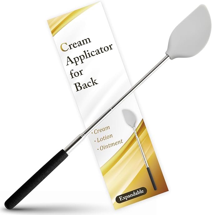 Cream Applicator for Back Telescopic Easy to Clean Applies Creams, Sunscreens, and Ointments (Accurate Application)