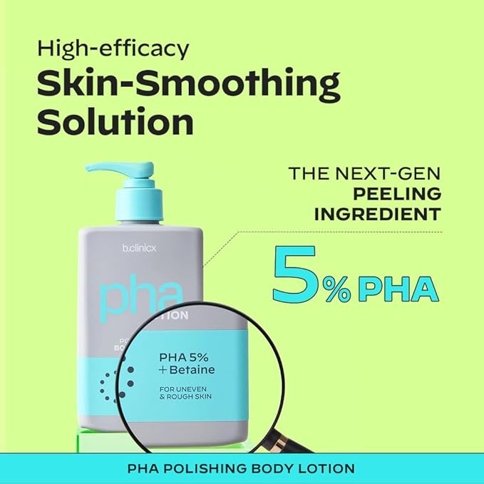 Skin Polishing Body Lotion (10.14 fl oz / 300ml) - Exfoliating Body Lotion With PHA 5%, Resurface Bumpy Skin, Lightweight Moisturizing Body Cream, Korean Skin Care