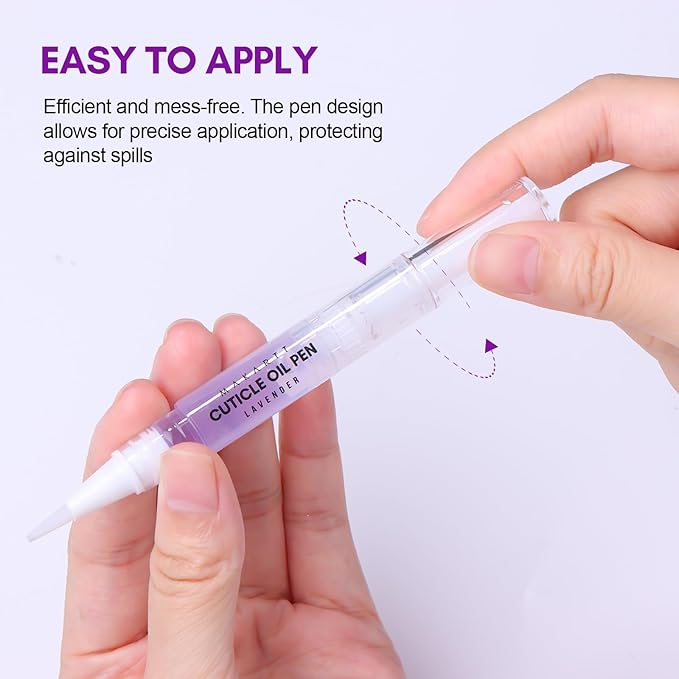 Makartt Cuticle Oil Pen Nail Care: Repair and Softener with Vitamin E, Moisturizer Kit for Acrylic Nails, Art Accessory for Manicure and Pedicure, DIY Home Salon Use