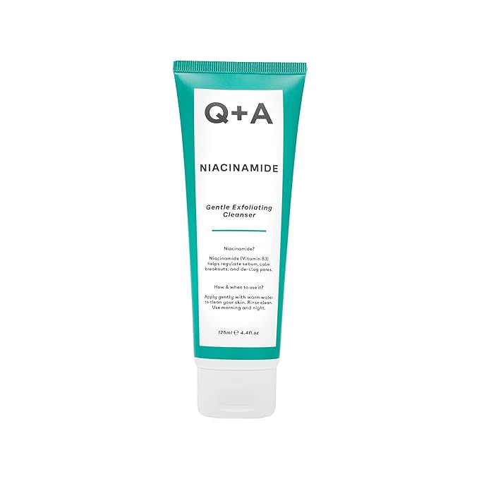 Q+A Niacinamide Gentle Exfoliating Cleanser, 125ml