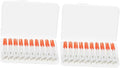 Interdental Brush Set 80pcs Portable Dispenser Flexible Gum Massager for Effective Oral Care for Teeth Gaps and Use