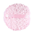 Body Powder Puff, 6 "x 3" Extra Large Ultra Soft Fluffy Sponge Plush Big Powder Applicator Pink Washable Reusable Durable Round Face Body Makeup Puff for Women (Pink)