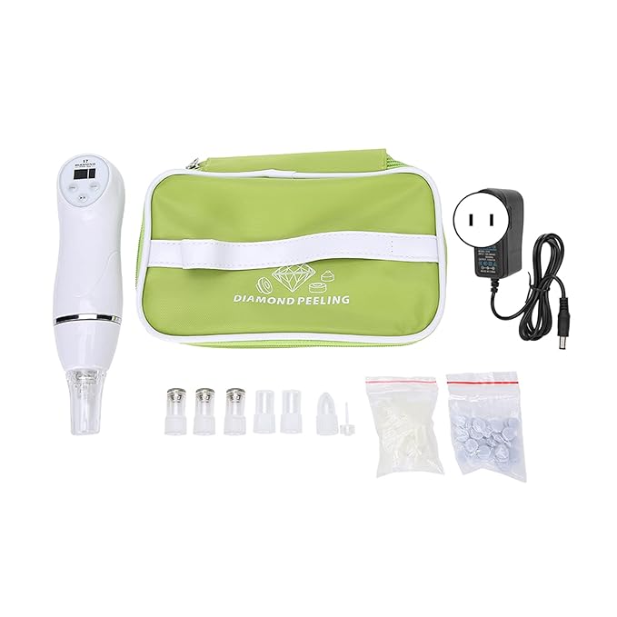 JTLB Portable Peeling Blackhead Removal Skin Care Machine for Suction and Pore Cleaning Beauty Device White Color (US Plug)
