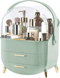 Egg Makeup Organizer, Egg Shape(Oval) Makeup Storage Box Countertop Portable Vanity Cosmetics Organizer