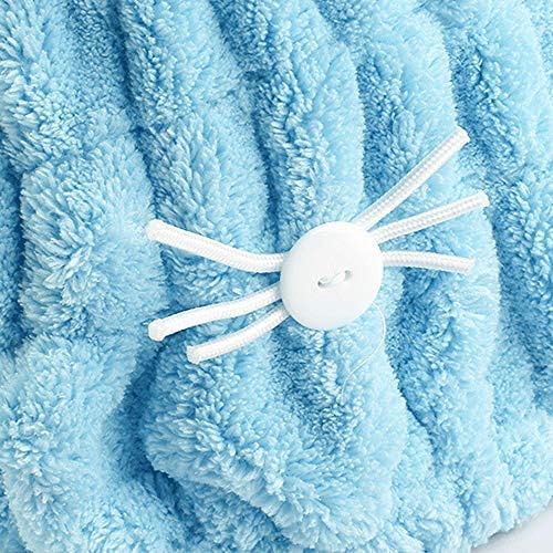 OrangeTag 2Pcs Ultra Absorbent Hair Quick Drying Towel Microfiber Hair Dry Wrap Turban Cute Kitty Ears Cap Bath Tool Hat for Women Girls