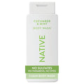 Native Body Wash Contains Naturally Derived Ingredients | For Women & Men, Sulfate, Paraben, & Dye Free Leaving Skin Soft and Hydrated | Cucumber & Mint 18 oz