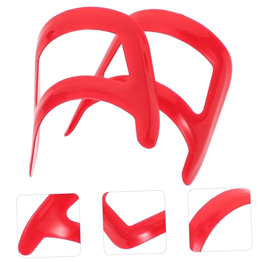 2Pcs Beard Styling Ruler Compact Goatee Outline Tool for Precision Shaping Durable Plastic Beard Template for Travel and Grooming