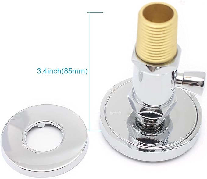 Brass Shower Body Jets with Adjustable Flow, Massage Spa Polished Chrome Round Body Spray Shower Side Wall Sprayer Head Jets, 4 pcs, Water Saving