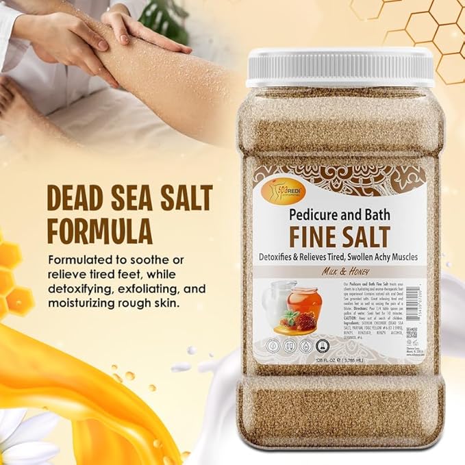 SPA REDI Professional Pedicure Foot Soak & Mineral Replenishment Whirlpool Treatment, Therapeutic Hydration, Not Dehydration, Replenishes Skin Barrier and Protects Salon Equipment Longevity 128 Oz