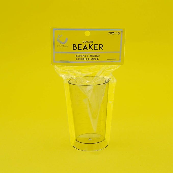 Colortrak Beaker, Easy To Read Color Beaker, Measurement Markings in Ounces and Milliliters, 4 ounce Capacity, Ideal For All Stylists, Easy To Clean, 3.7 inches high