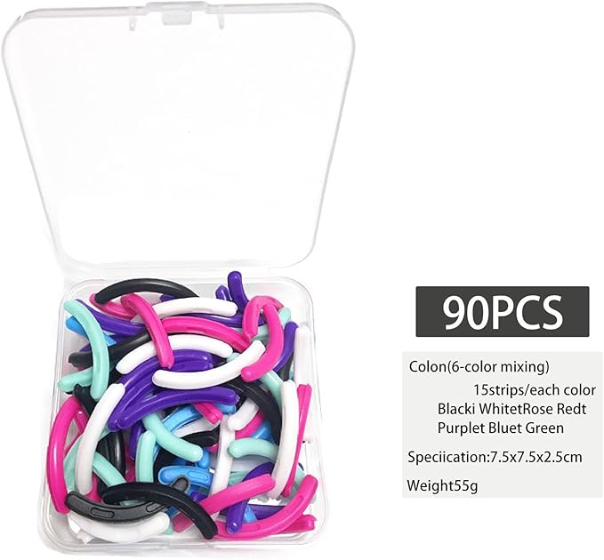 Compatible with Revlon Eyelash Curler Refills,90 Pack Colorful Lash Curlers Refill Compatible with Revlon Eyelash Curler,6 Colors.