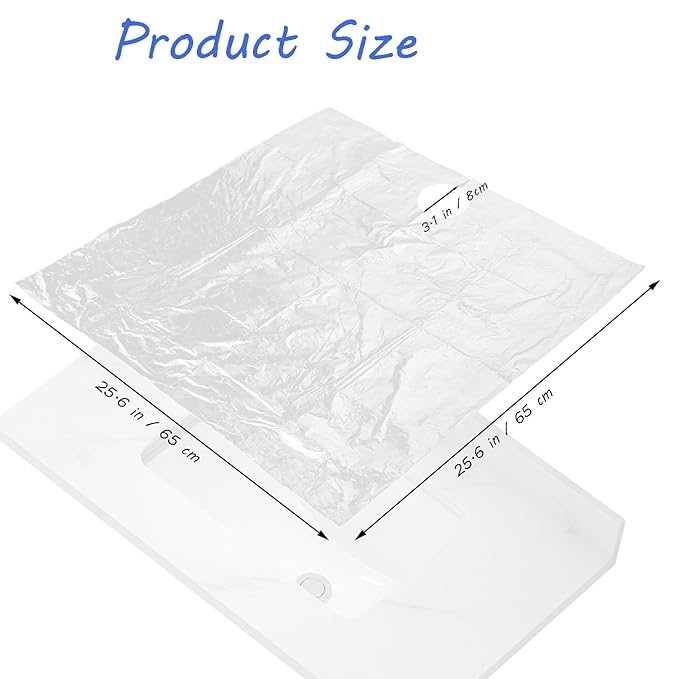 Beard Hair Catcher for Sink, Pack of 40 Disposable Beard Bibs, Shaving Sink Cover, Clear Trimming Catcher, Stop Worrying About Cleaning