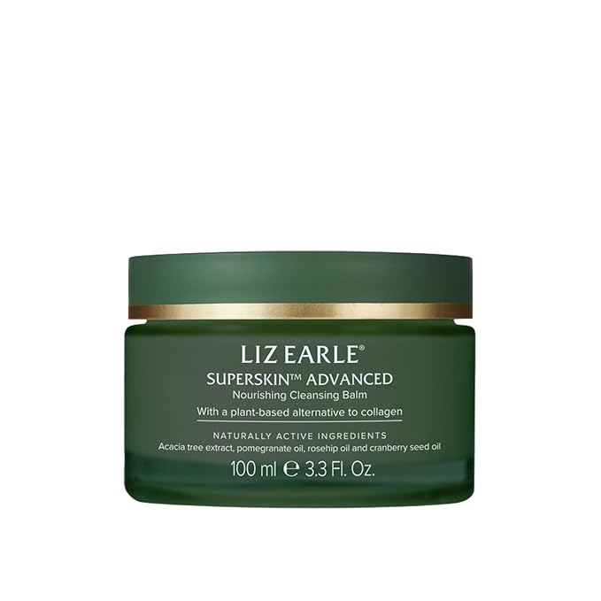 Liz Earle Superskin Advanced Nourishing Cleansing Balm & Cloth - Makeup Remover Balm & Facial Cleanser Enriched with Pomegranate Extract to Firm and Even Skin Tone (100ml)