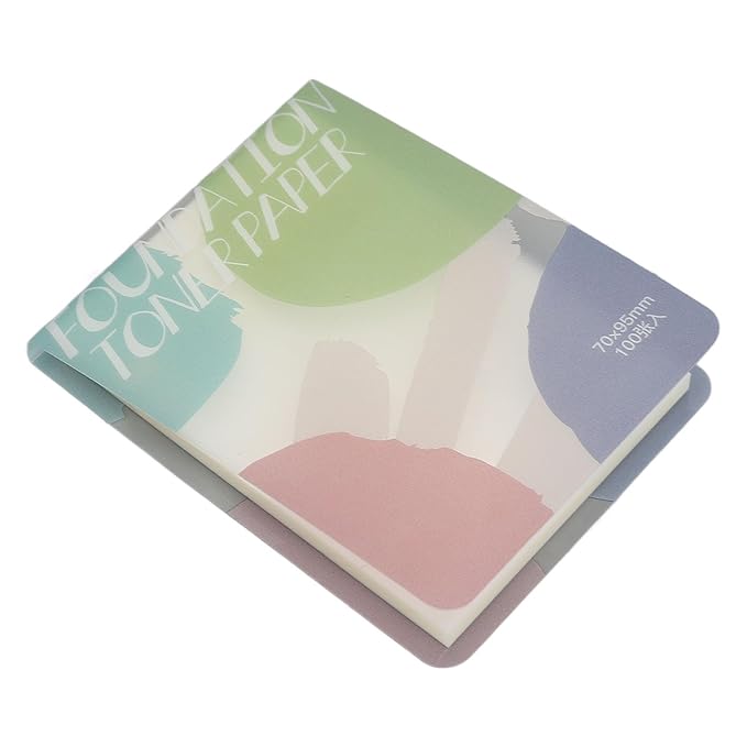 Airshi Nail Art Cosmetic Palette Paper, Disposable Nail Art Palette Paper Evenly Coloring 2pcs Stick Color Mixing for Nail Salon