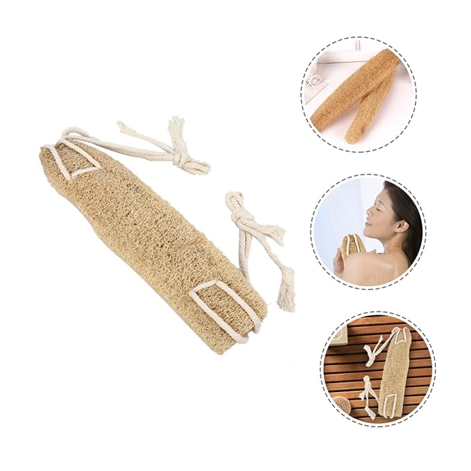Comfortable Double-sided Exfoliating Bath Bands Loofah Back Brush Bath Body Strap Long Strap Body Cleaner