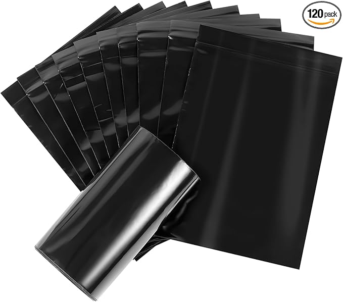 Sanitary Napkin Disposal Bags, 120 Pcs Black Feminine Sanitary Napkin Storage Bag, Sealed Opaque for Privacy, Block Odors