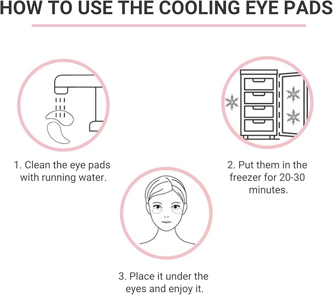 Mini Cooling Eye Pad for Puffy Eyes - Unbreakable Stainless Steel Eye Mask for Anti-Aging, Wrinkles and Puffiness Relief - Hot or Cold Therapy - Suitable for All Ages (Silver)